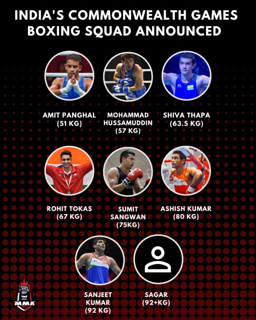 India boxing schedule 